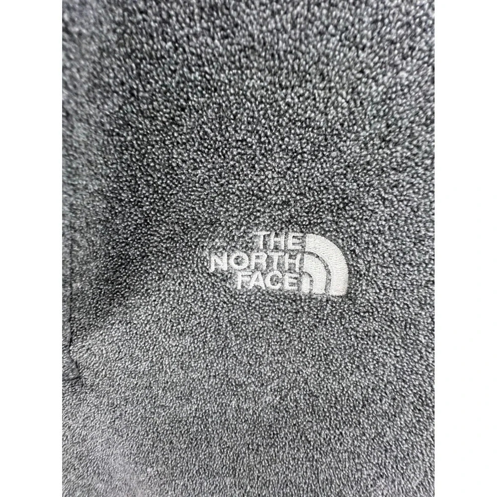 The North Face TKA 100 Fleece Quarter Zip Jacket Grey Black Mens L G‎